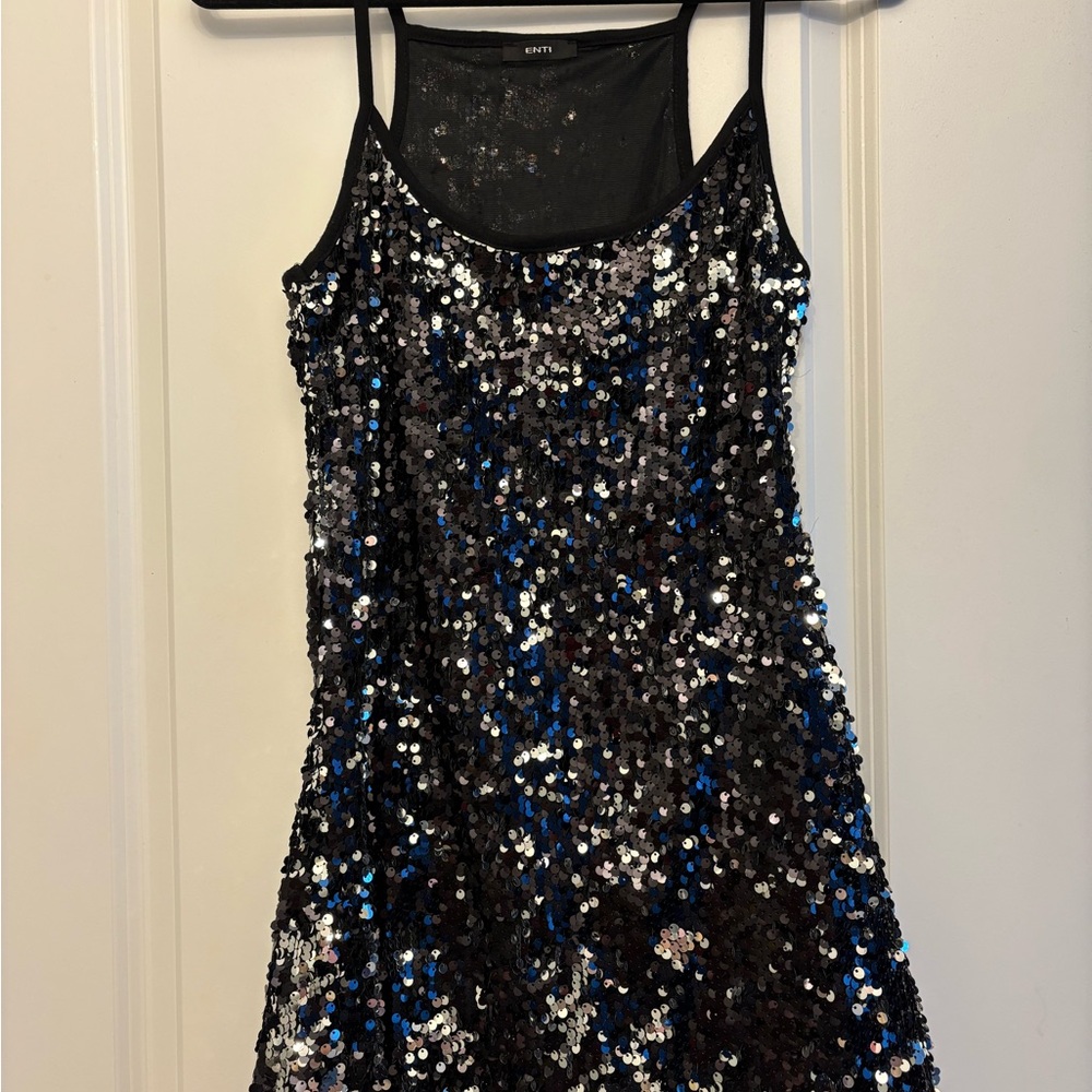 Sequin Party Dress with Spaghetti Straps